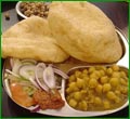 12 Batura with Chana Masala