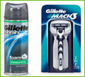 Gillette Mach-3 Razor & Shaving Foam